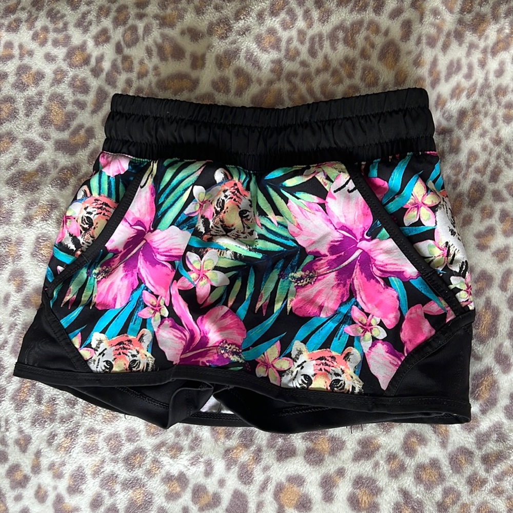 Girls tiger floral skort, S